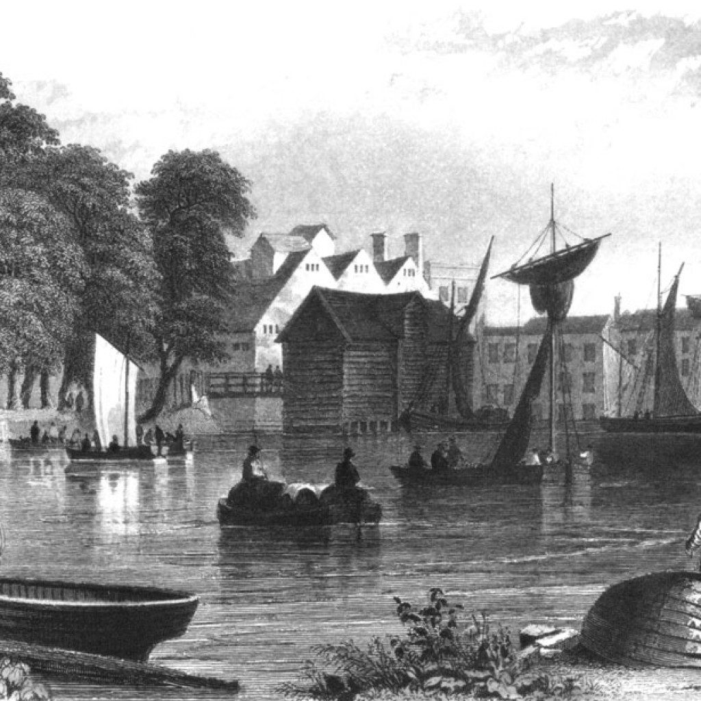 Engraving of Barking Pool 1832