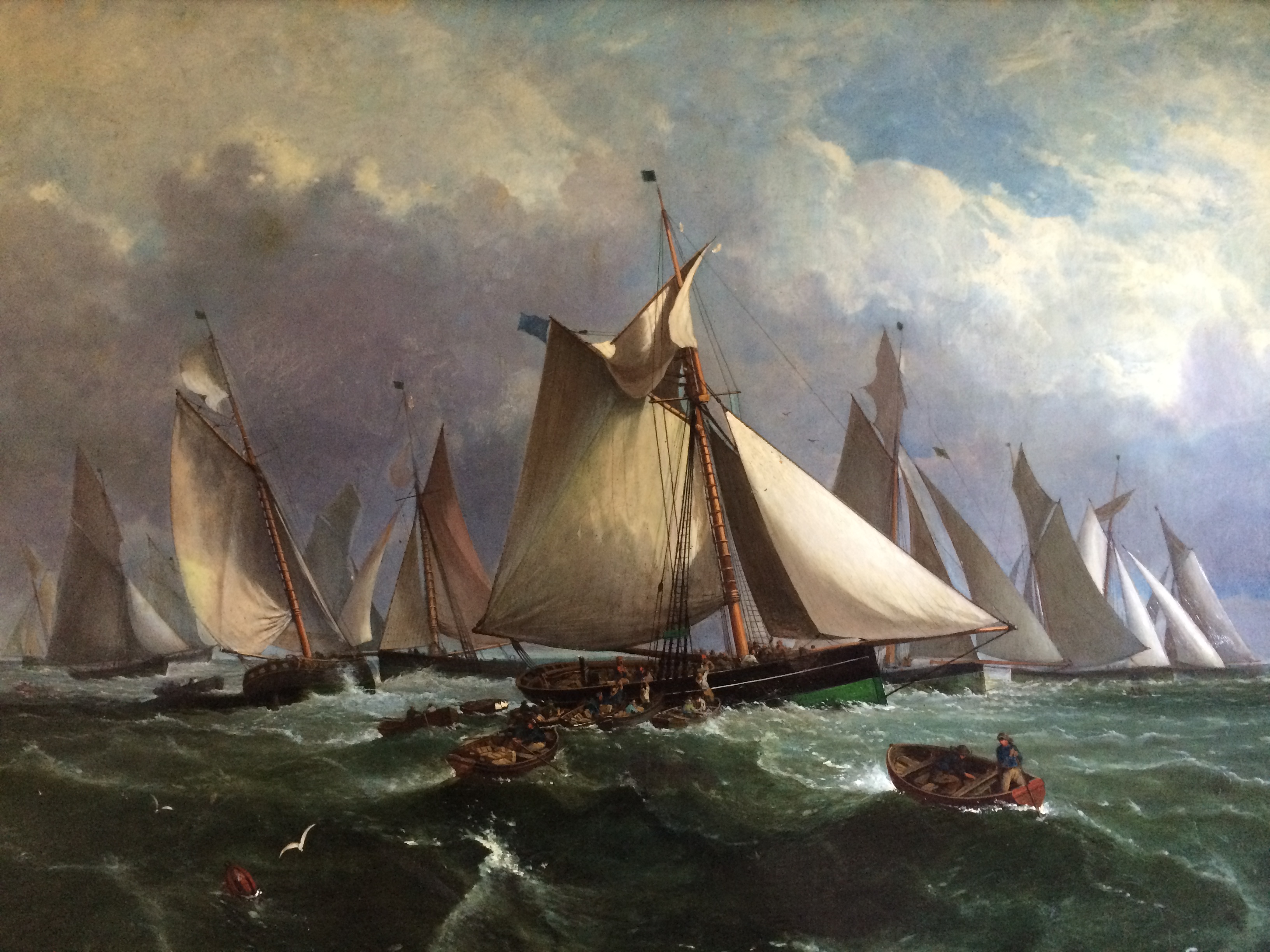 Painting of the Short Blue Fleet